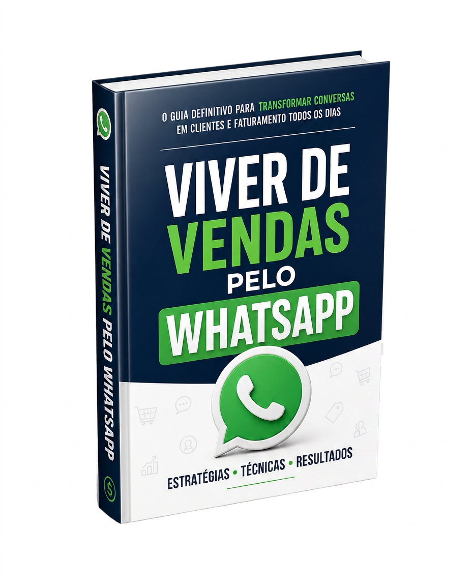 Ebook Viver de Vendas pelo WhatsApp - mockup 3D